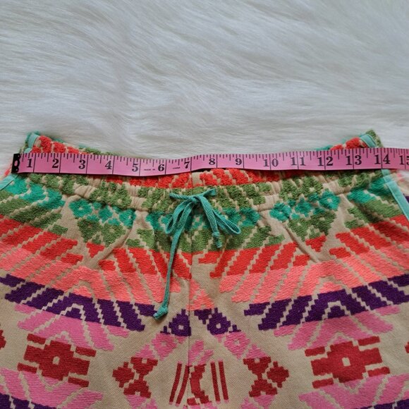 Judith March 60% Cotton Tribal Embroidered Shorts Size Small - Picture 7 of 8